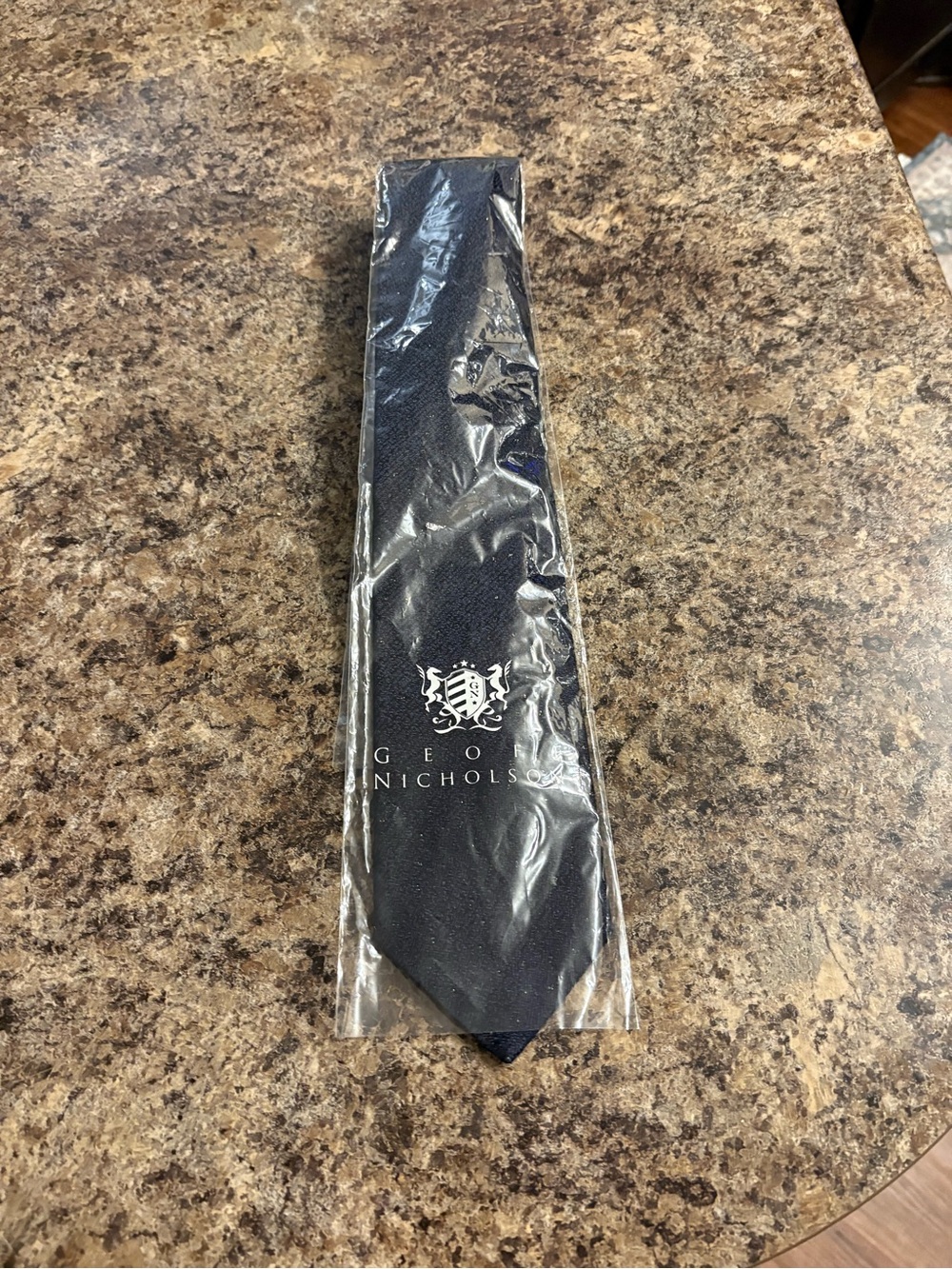 Size xl silk Men's navy Necktie - Classic Formal Tie Geoff Nicholson new
